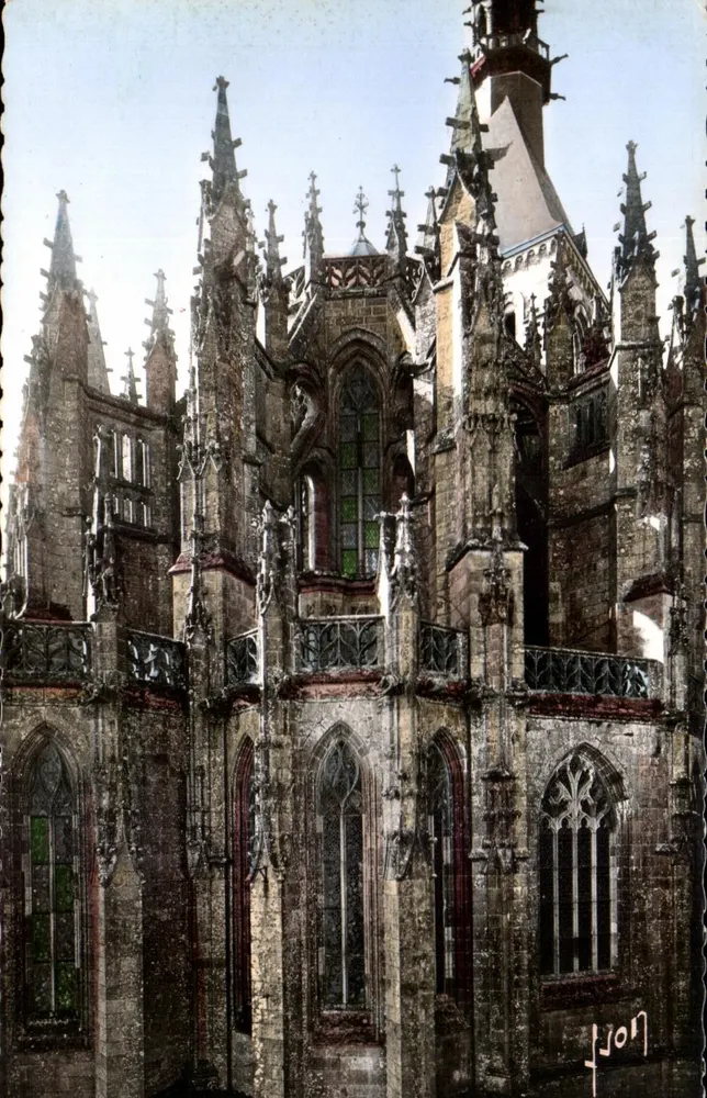 Monte Saint-Michel (Manche) — Igreja Abbatial — O Coro — Les Éditions d'Art, Paris - Frente