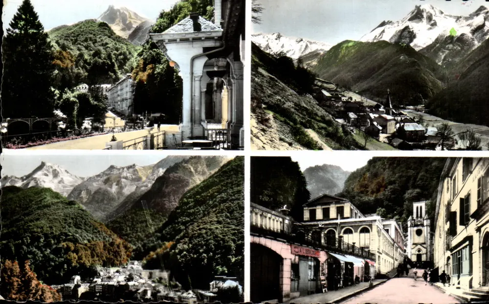 Eaux-Bonnes — vista panorâmica e vista da cidade — Éd. JOVE Pau (B.P.) - Frente