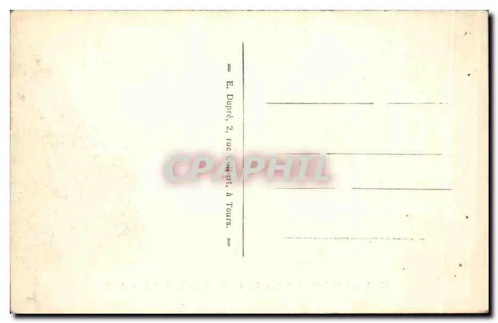Amboise (I.-et-L.) — O Castelo e o Rio Loire — A. P. - Verso