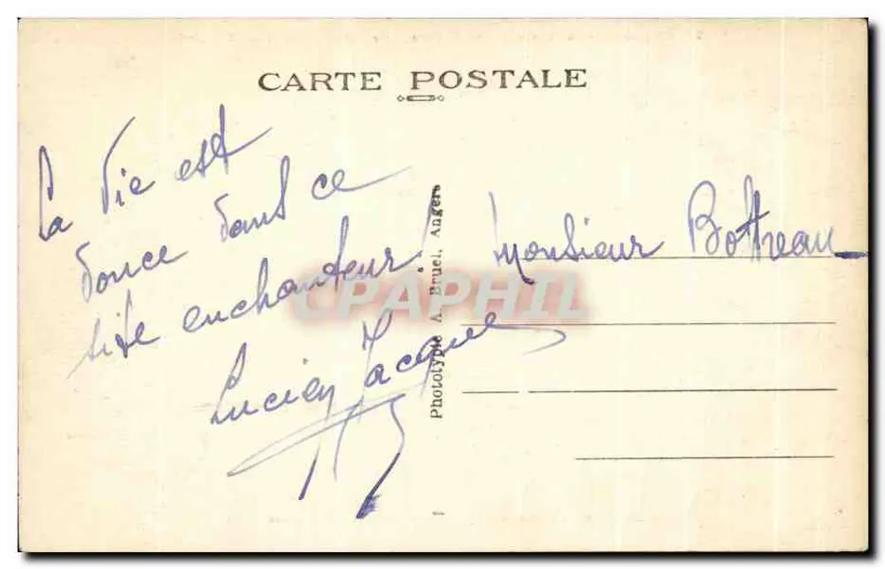 Chenonceaux — O Castelo (Lado Oeste) — Mon historique XV siècle — A. B - Verso