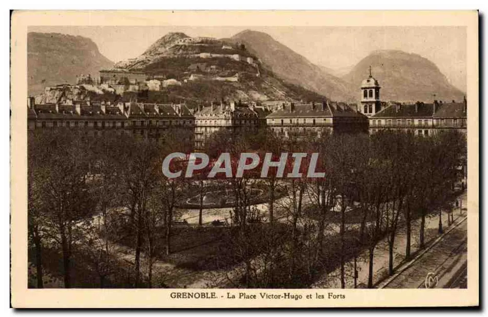 Grenoble - Ansicht der Place Victor-Hugo und der Festungen — Éditions Mannono Fîtes, n°108 - Vorderseite