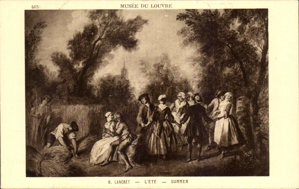 N. Lancret — O Verão — Summer — Museu do Louvre - Frente