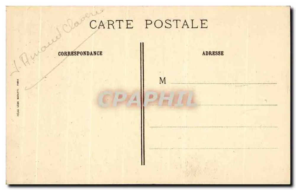 A Mãe Trabalhadora — Museu do Louvre — J.-E. Bulloz, Editor, N° 10091 - Verso