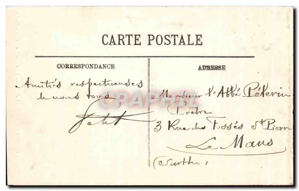 Arredores do Mont-Dore — A Cachoeira do Plat-à-Barbe — Editor não identificado, n° 84 - Verso