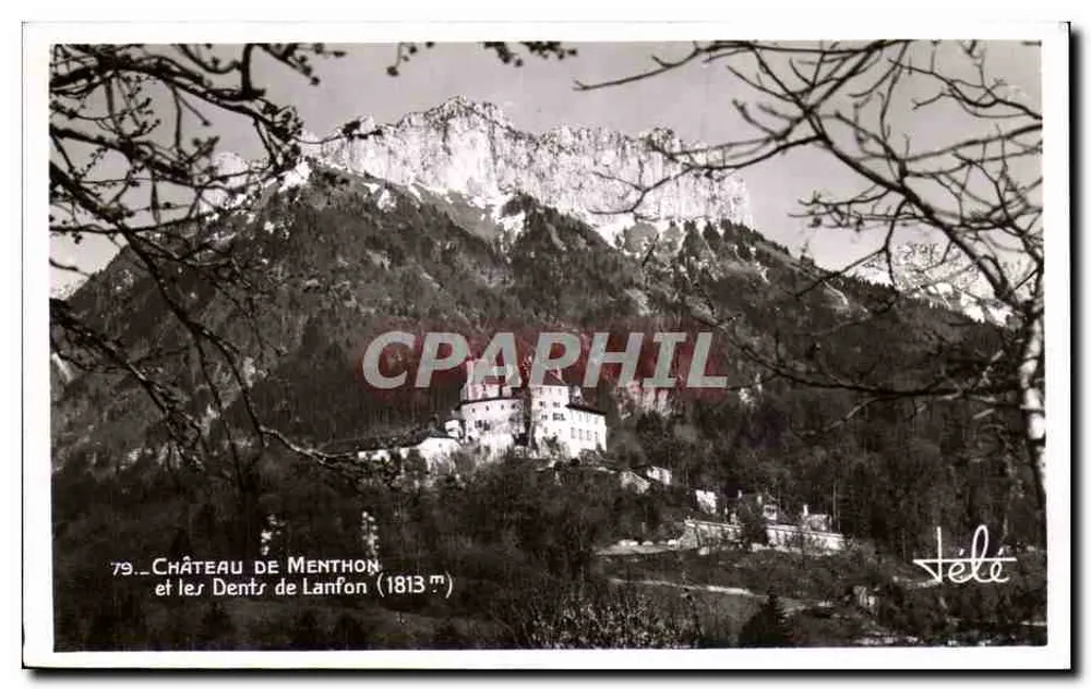 Castelo de Menthon — as Dentes de Lanfon (1813 m) — Edições TÉLÉ - Frente