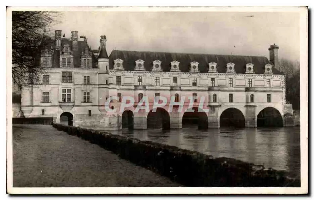 Zamek Chenonceau — nad rzeką Cher — Wydawnictwo Studio Lefroid, Tours - Awers