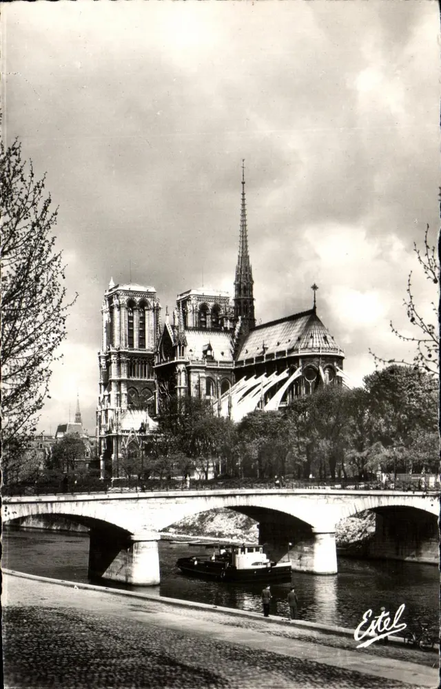 Notre-Dame de Paris — Ansicht des Pont au Change — Estel - Vorderseite