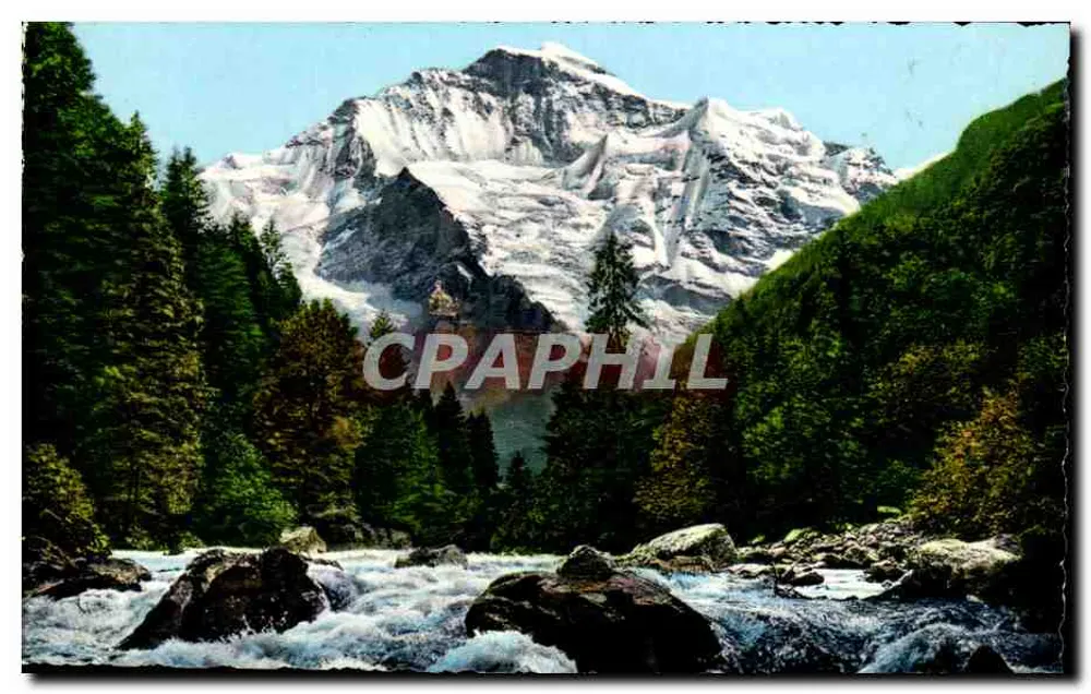 Lütschine met de Jungfrau (4166 m) — alpine uitzicht — 80 Photoglob - Wehrli A. G. - Zürich - Voorkant