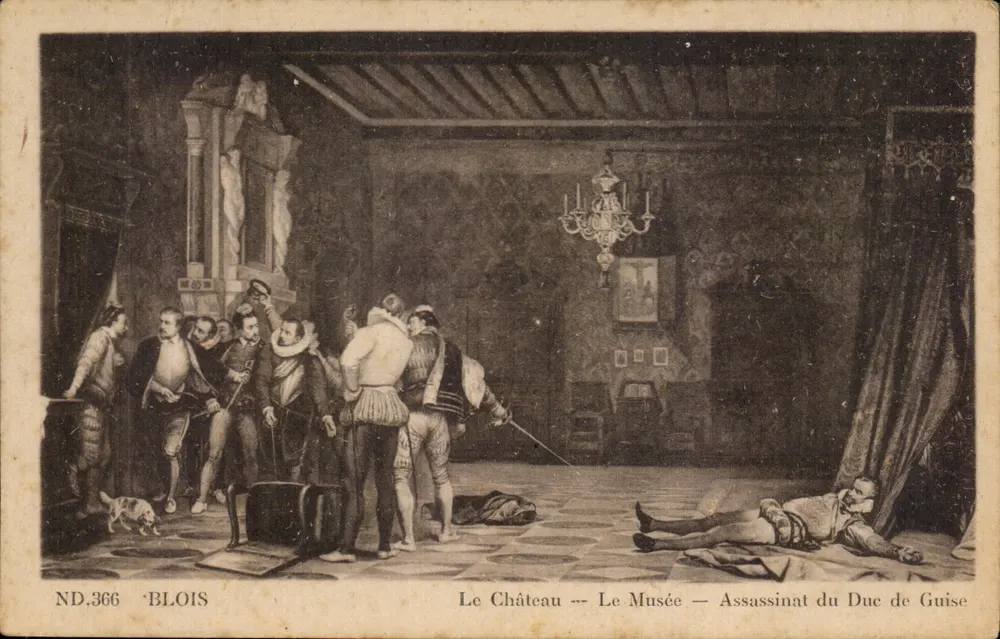 Das Schloss — Das Museum — Mordanschlag auf den Herzog von Guise — ND.366 — BLOIS - Vorderseite