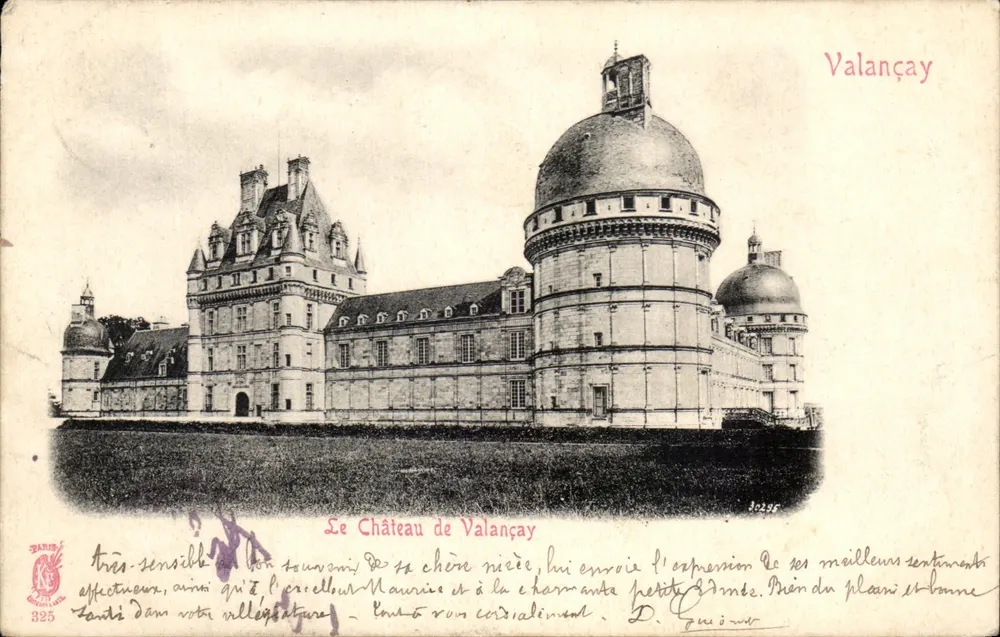 O Castelo de Valançay — Valançay — Paris, editor n° 325 - Frente