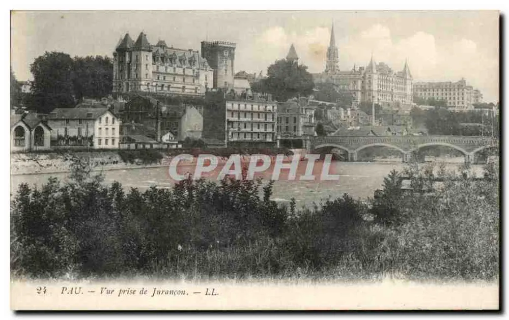 Pau — Widok z Jurançon — LL. - Awers
