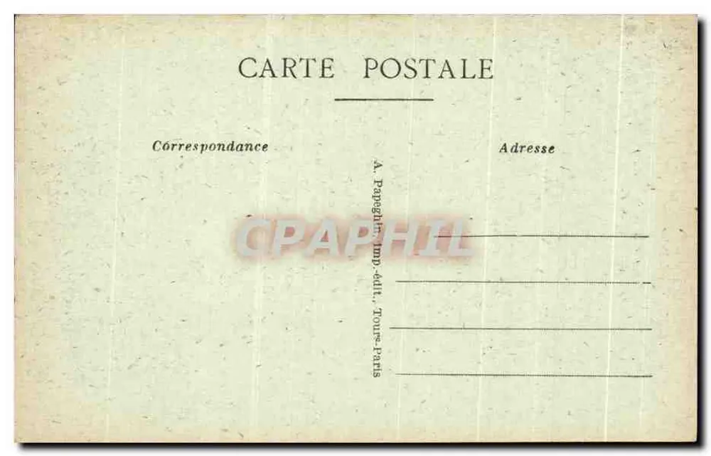 Azay-le-Rideau — Die Kirche, Eingangstor (12. und 15. Jahrhundert) — A. P. - Rückseite