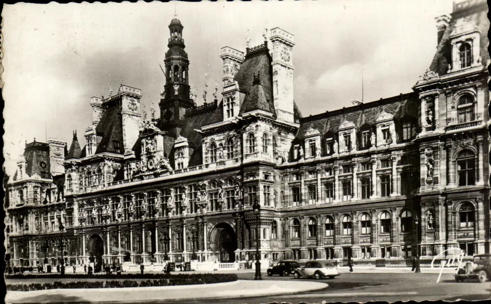 Hôtel de Ville de Paris — Panoramablick — Éditions de l'Art C.U.V. n°383 - Vorderseite
