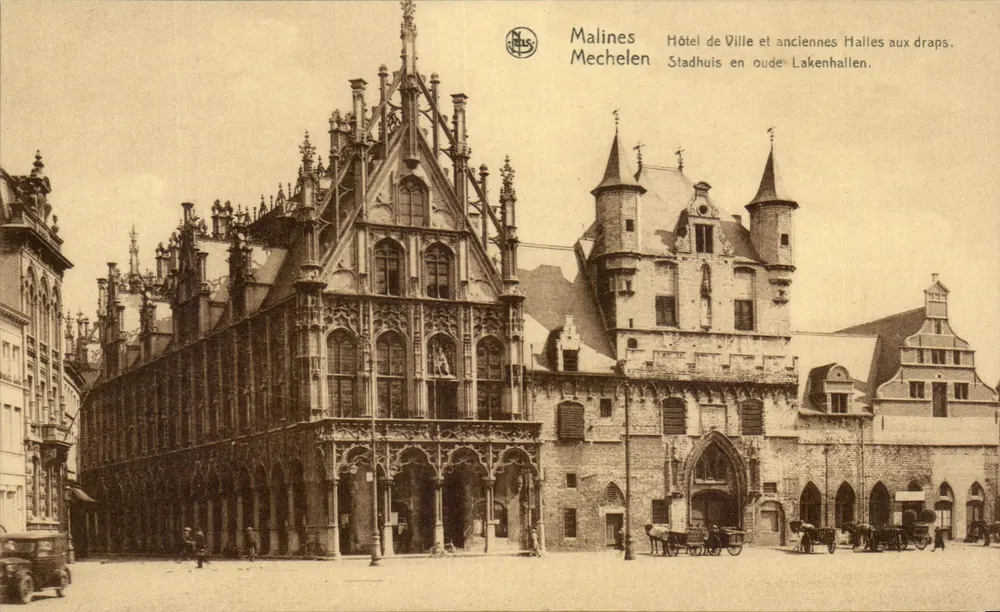 Malines — Rathaus und ehemalige Leinenhalle — Verlag N. Thill, Serie 21 - Vorderseite