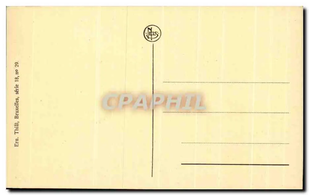 Spa La Fraineuse — Sitz der Spa-Konferenz 1920 — Verlag Em. Thill, Brüssel, Serie 18, Nr. 29 - Rückseite