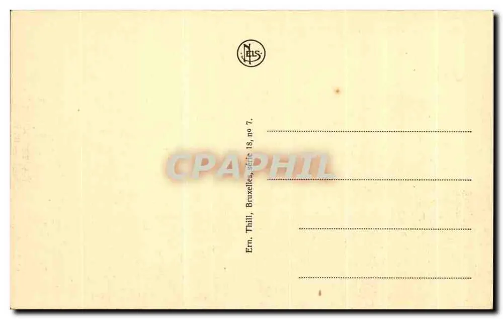 Spa — Panorama, Kursaal, Casino und Kirche — Ern. Thill, Brüssel, Serie 18, Nr. 7 - Rückseite
