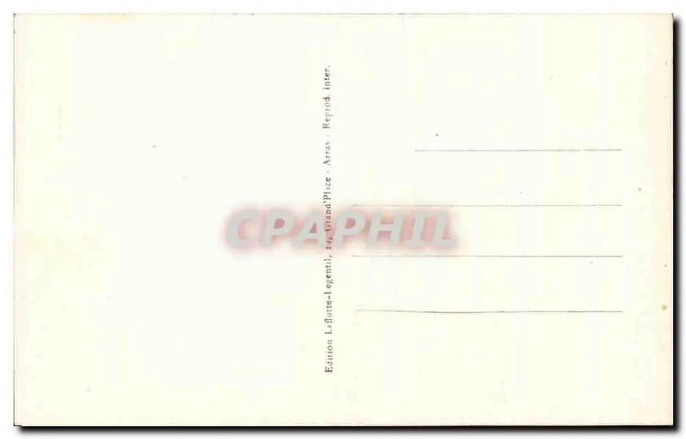 Arras - A Casa do Argentier, 49 bis, Grande Place — editor THIÉCAS, n° 101 - Verso