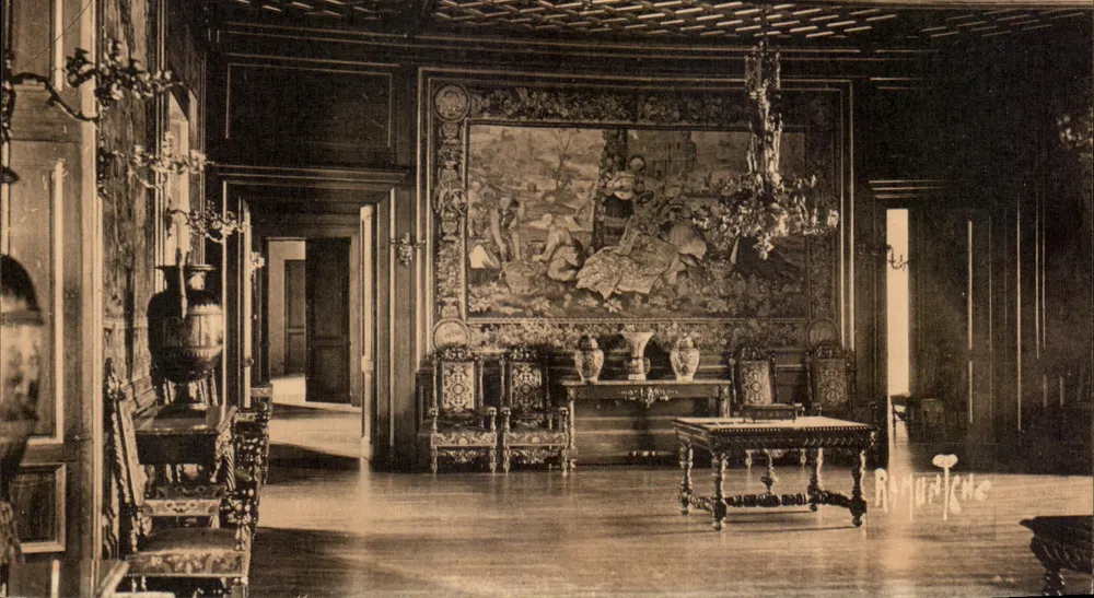 Schloss PAU — Großer Salon (Seite der Vorhalle) — Éditions artistiques Raymond Bergevin, La Rochelle - Vorderseite