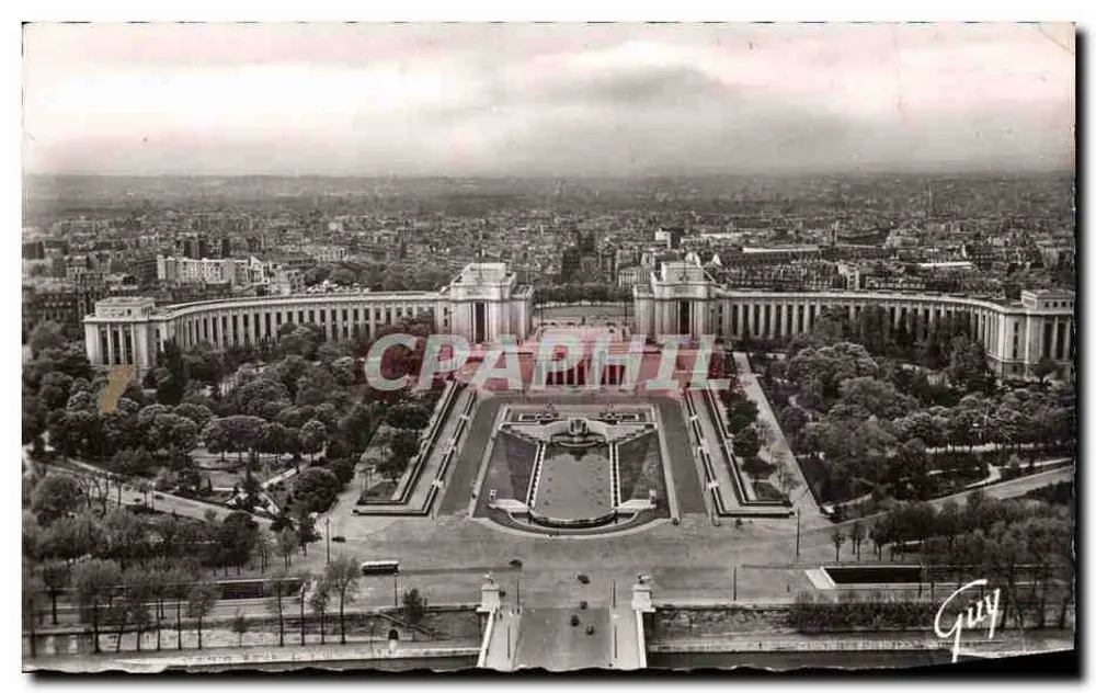 Paris / Palais de Chaillot — luftige Ansicht — Éditions d'art GUY - Vorderseite
