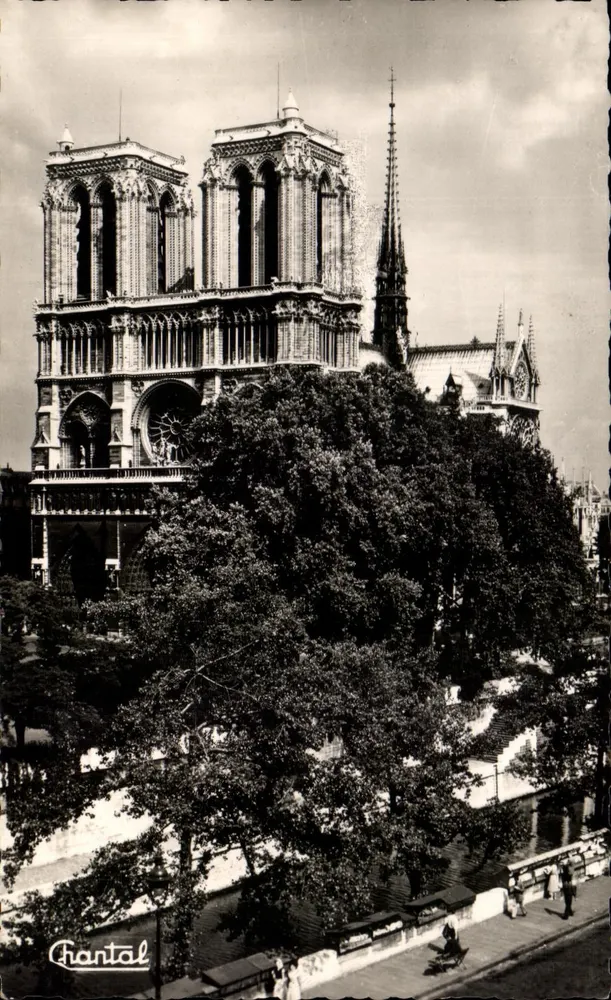 Nossa Senhora de Paris — vista da Sena — Éditions Chantal - Frente