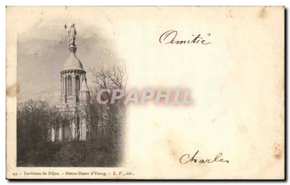 Notre-Dame d'Etang - Arredores de Dijon — L. V., editor - Frente