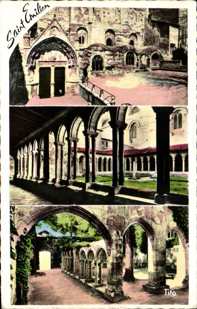 Saint-Émilion — Abtei und Cloister — Tifo - Vorderseite