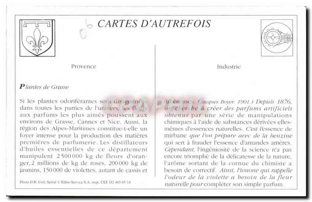 Grasse — Ogólny widok (z wschodu) — J.H. Fot. nr 138 - Rewers