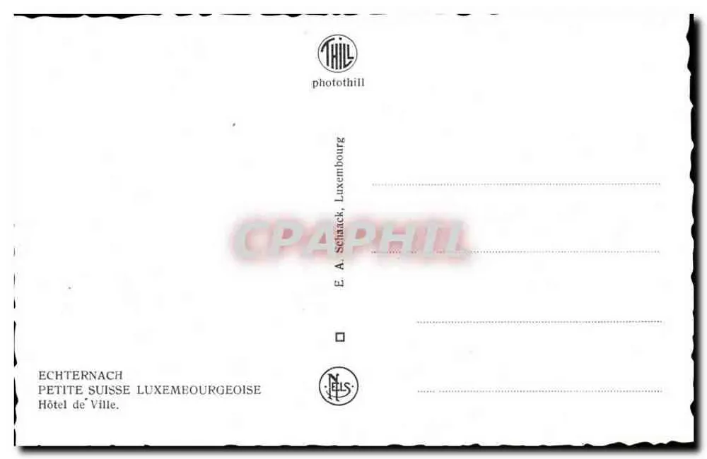 Rathaus von Echternach — Petite Suisse Luxembourgeoise — photothill - Rückseite