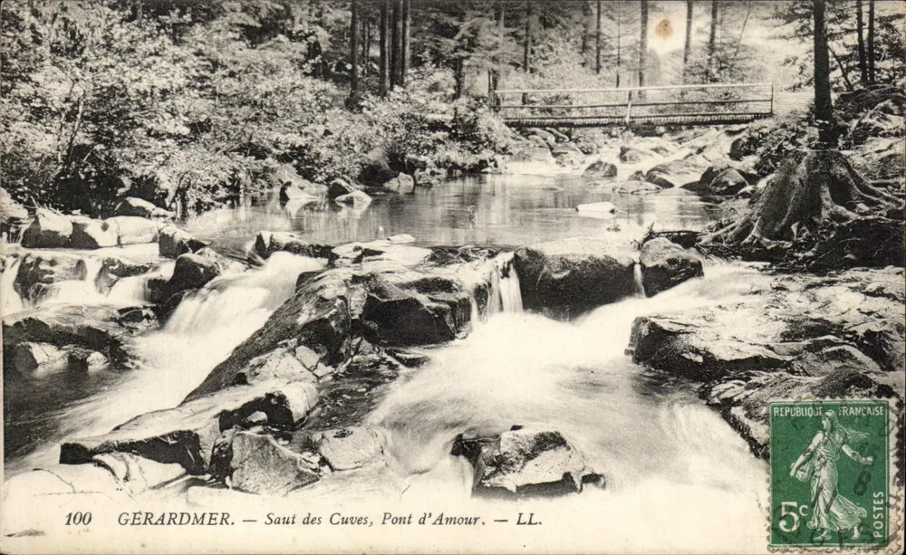 Gérardmer — Saut des Cuves, Pont d'Amour — LL. — N° 100 - Vorderseite