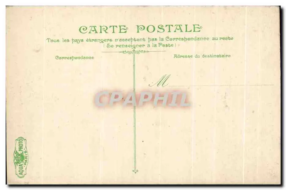 Lyon. A praça Perrache — Monument central com estátua e fontes — editor LYON & CO, n°31 - Verso