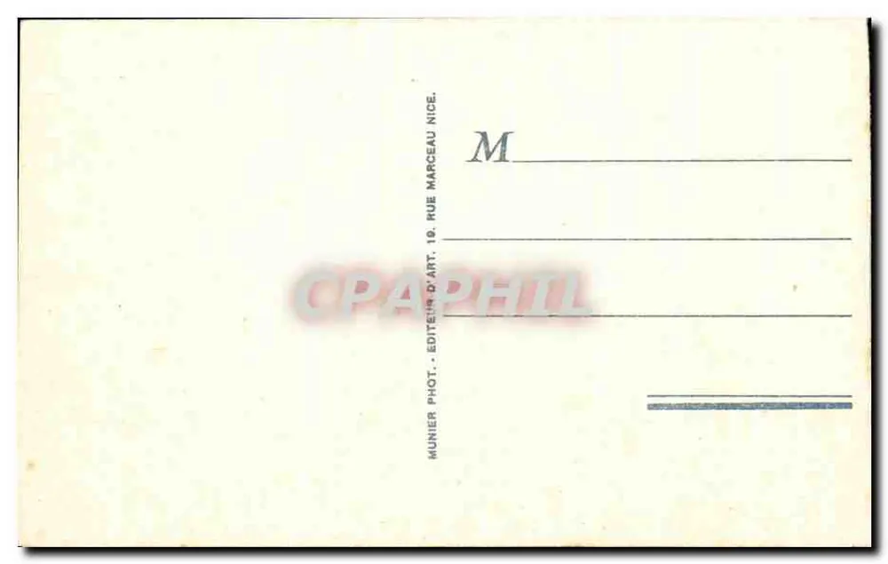 Nice — Promenade dos Ingleses, os Hotéis — R. M. — n°99 - Verso