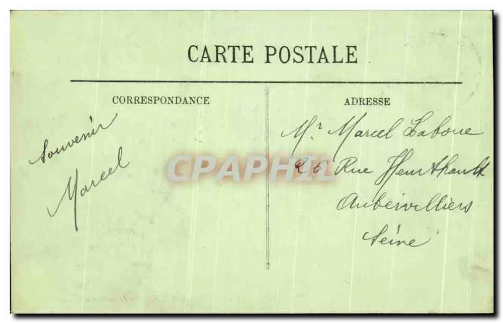 Compiègne — Aussicht auf den Park von der Schloss-Terrasse — L. 23 - Rückseite
