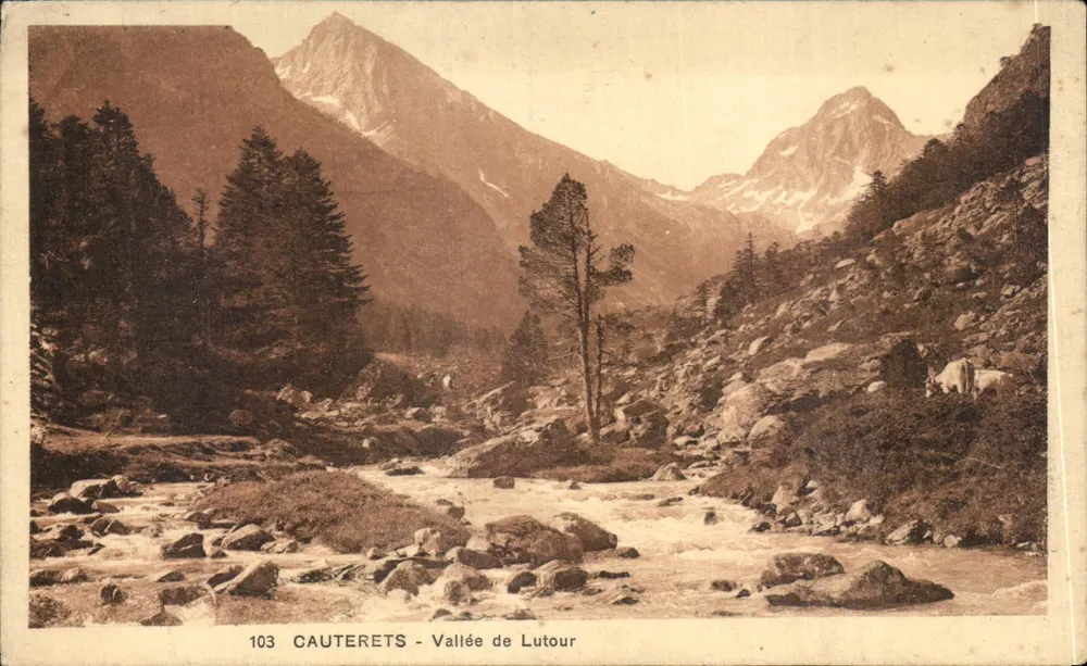 Cauterets - Vale de Lutour — Editor: Ed. Cauterets-Vigno, n° 103 - Frente