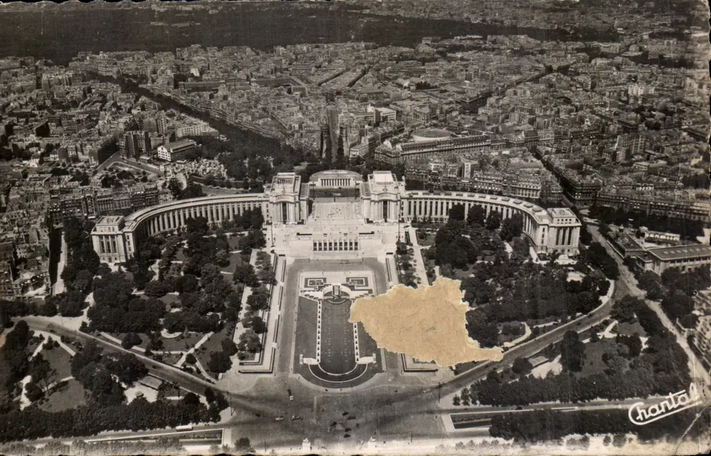 Paris — Panoramablick zum Palais de Chaillot — Verlag Chantol - Vorderseite