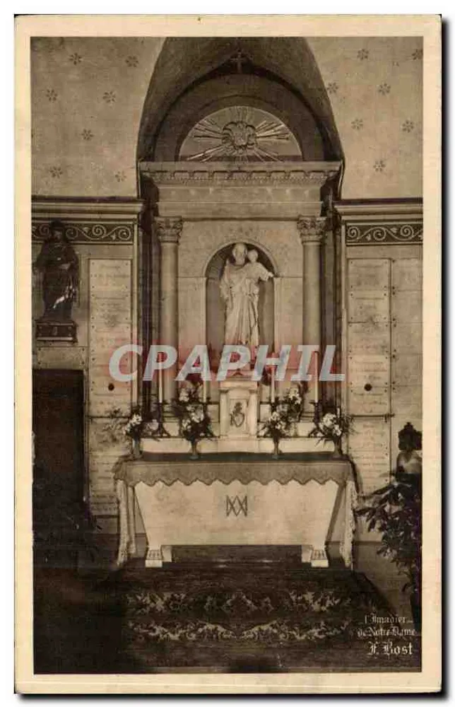 Unsere Herrin von Vichy — Ehemalige Kirche geweiht Saint Blaise, aktuelle Kapelle Saint Joseph — Imagerie de Notre Dame, H. Host - Vorderseite