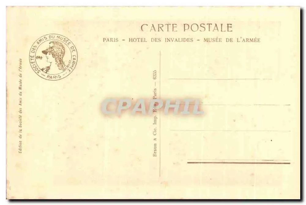 General Gallieni — Militärporträt — F. Roybet, Nr. 18 - Rückseite