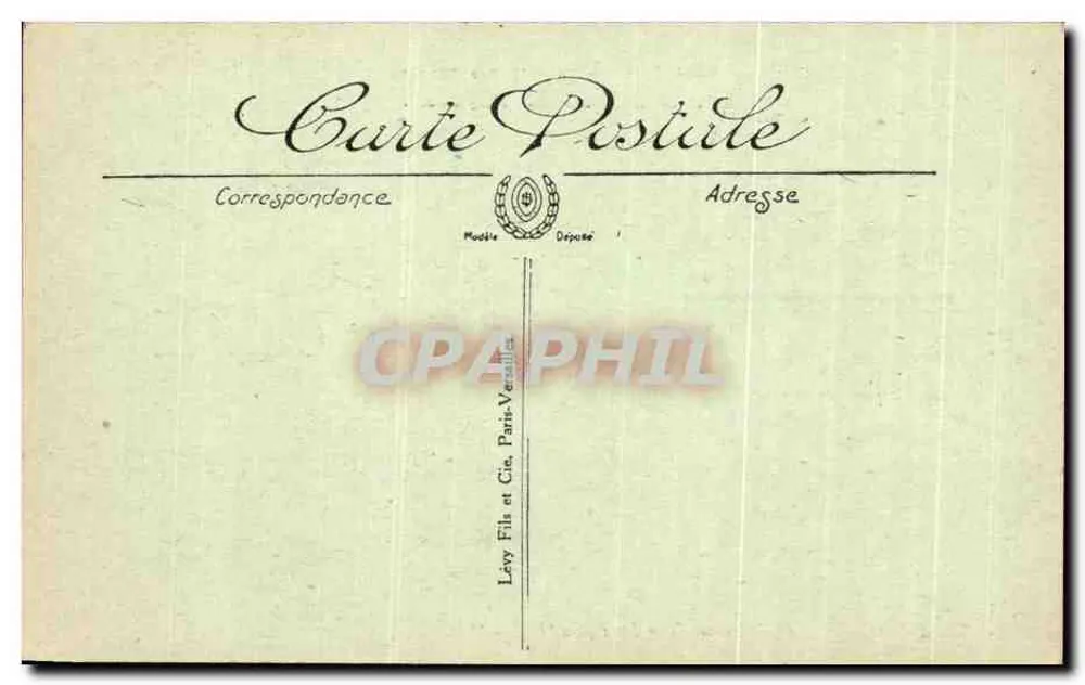 Amboise — Castelo de Clos Lucé (Sul) — Editor Lévy Fils, Paris-Versailles - Verso