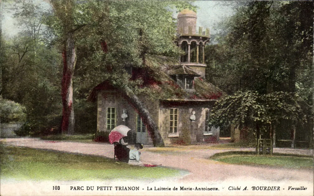 Parc du Petit Trianon - Die Käsestube von Marie-Antoinette — Cliché A. BOURDIER - Versailles - Vorderseite