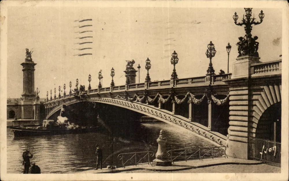 Ponte Alexandre-III — Paris — Edições de Arte 'Flanant' n°238 - Frente