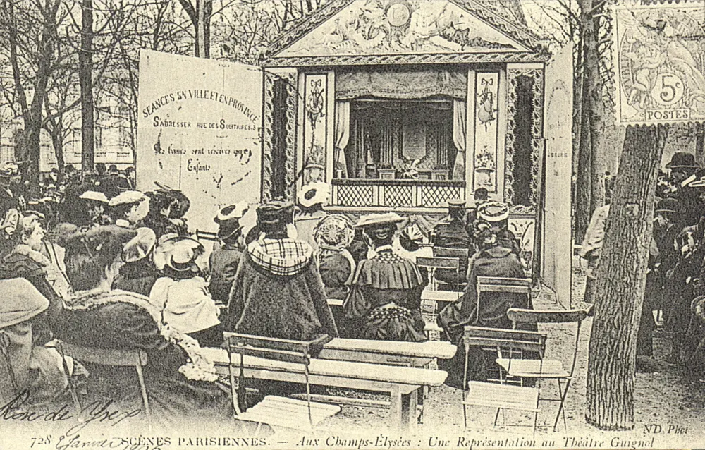 Pariser Szenen — Auf den Champs-Élysées: Eine Aufführung im Guignol-Theater - Vorderseite