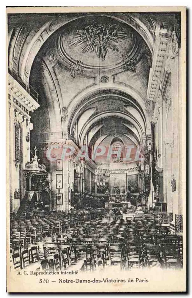 Nossa Senhora das Vitórias de Paris — interior — A.C. n° 3 bis - Frente