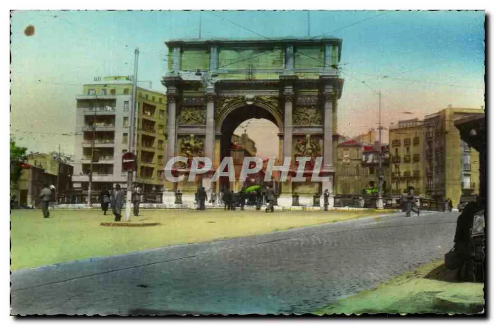 La Porte d'Aix — Arc de Triomphe — A. TARDY, Marsylia - Awers
