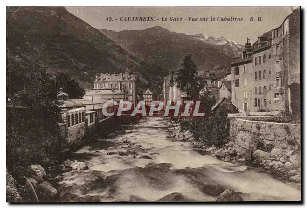 Cauterets - Der Gave - Ansicht von Cabaliros - B. R. - Vorderseite