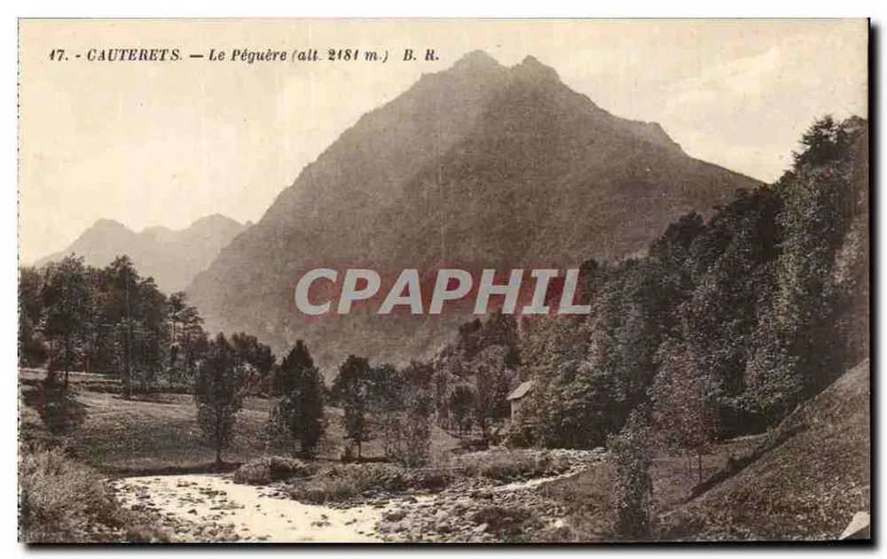 Cauterets — O Péguère (alt. 2181 m.) — B. R. - Frente