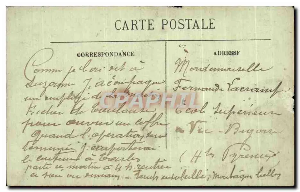 Umgebung von Cauterets — See Gaube und der Vignemale — LL. — Nr. 110 - Rückseite