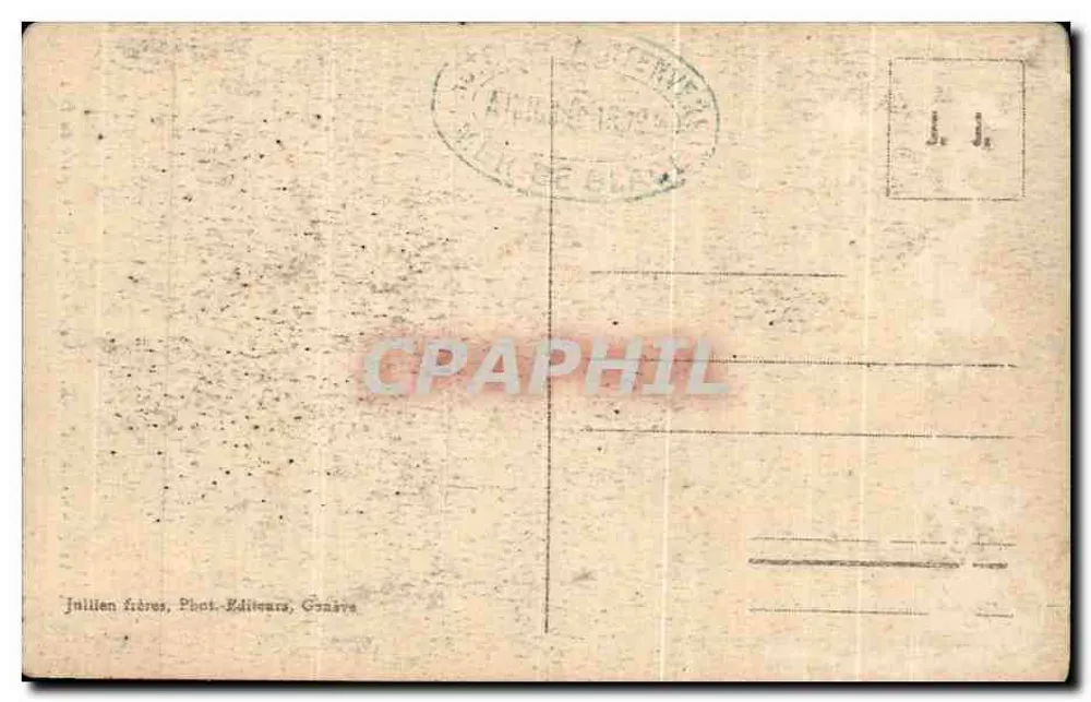 Chamonix — Aiguille Verte e Aiguille du Dru — J.J. n°2214 - Verso
