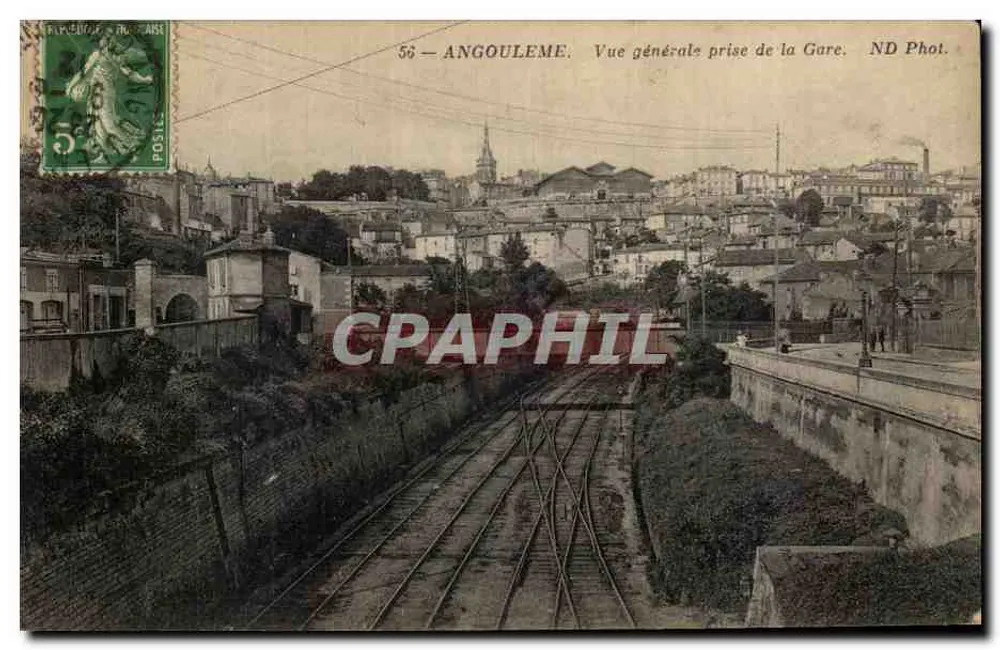 Angoulême — Allgemeiner Blick vom Bahnhof aus — ND Fotografie — 50. Serie - Vorderseite