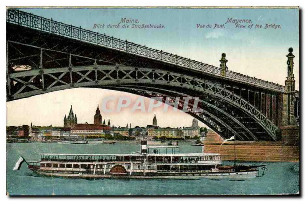 Mayence — Vue du Pont — éditeur H. S. M. N° 632 - Vorderseite
