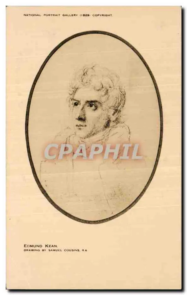 Edmund Kean — Schauspieler — National Portrait Gallery (1829) copyright - Vorderseite