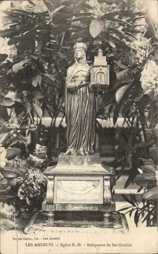 Les Andelys — Église N.-D. — Reliquaire de Ste Clotilde - Vorderseite